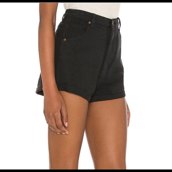 ROLLAS High-waisted Duster Jean Shorts black 30 rolla’s denim - Picture 4 of 5